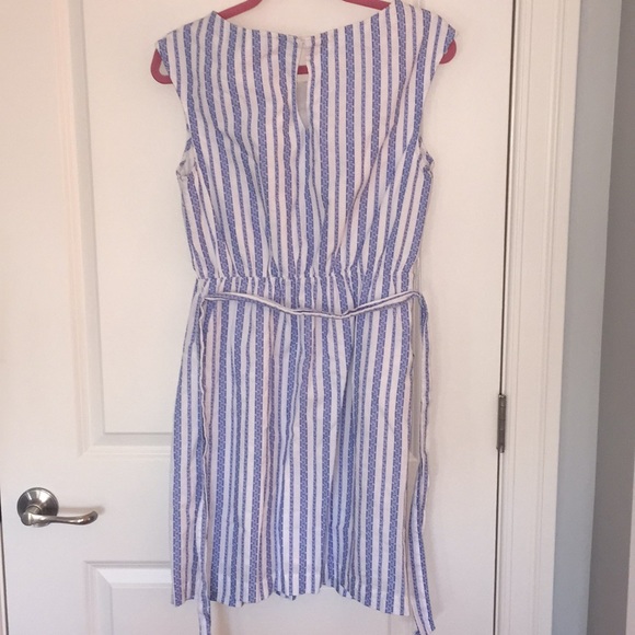 Merona Jumper/Romper - Blue & White - Size Medium - Picture 4 of 6